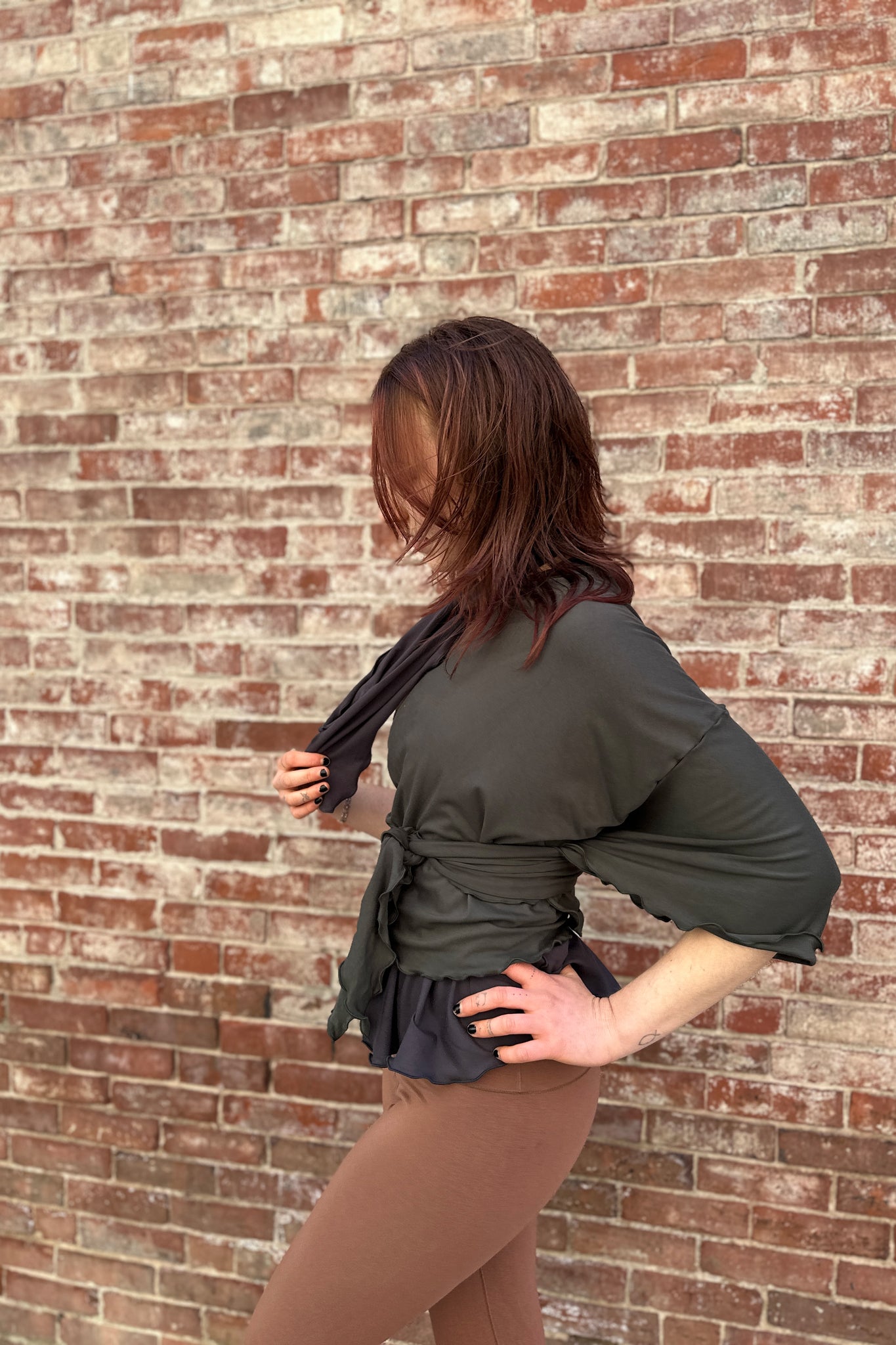 flutter summer jacket in fir 