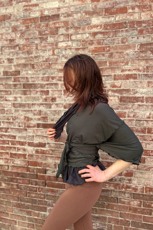 flutter summer jacket in fir 