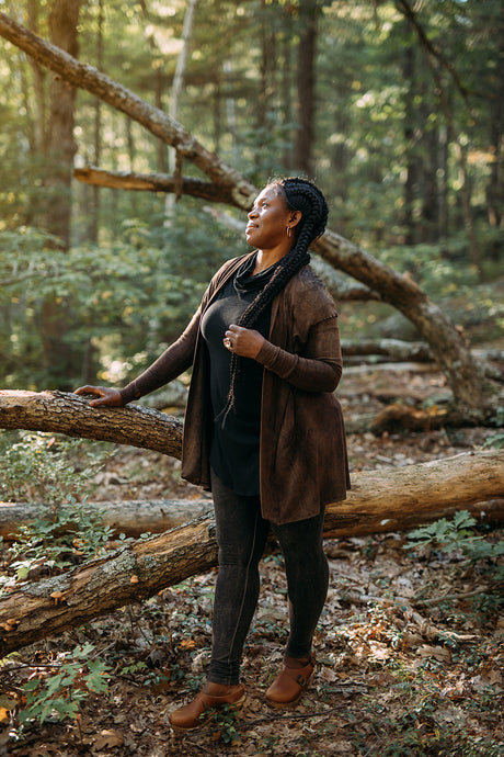 coco blazer in cedar mineral