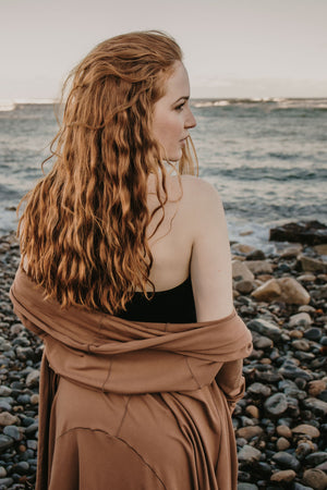 harmony halter dress in black