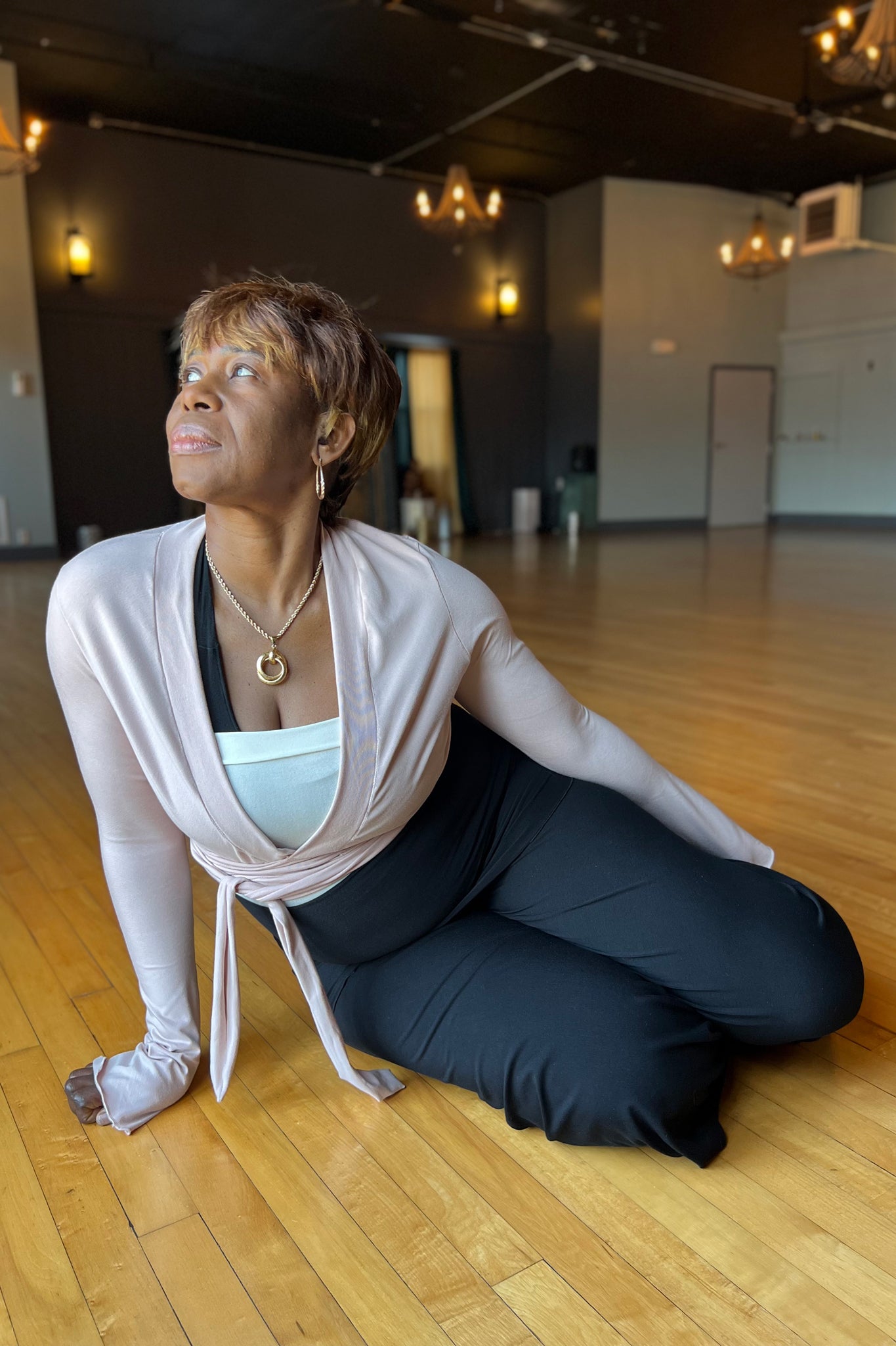 suger® rappa jacket in ballet styled over milk pinup