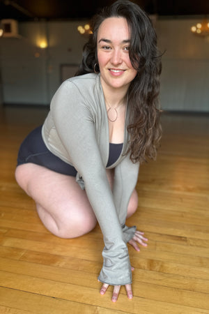 rappa jacket in clay + carbon pinup