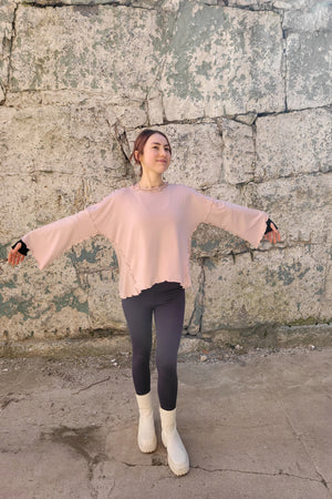 angelrox® truly bell sleeve top in ballet
