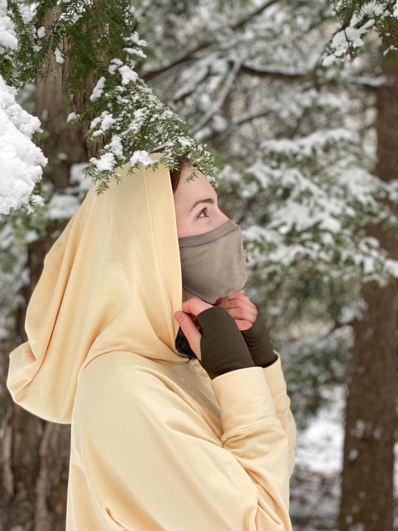 maeve hooded pullover in butter