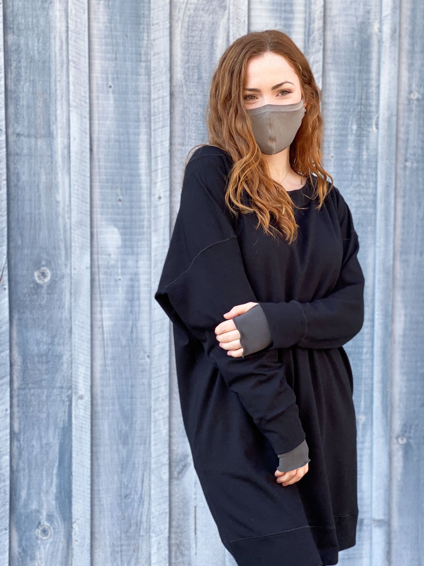 black terry welder + clay whisper mask