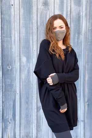 black terry welder + clay whisper mask