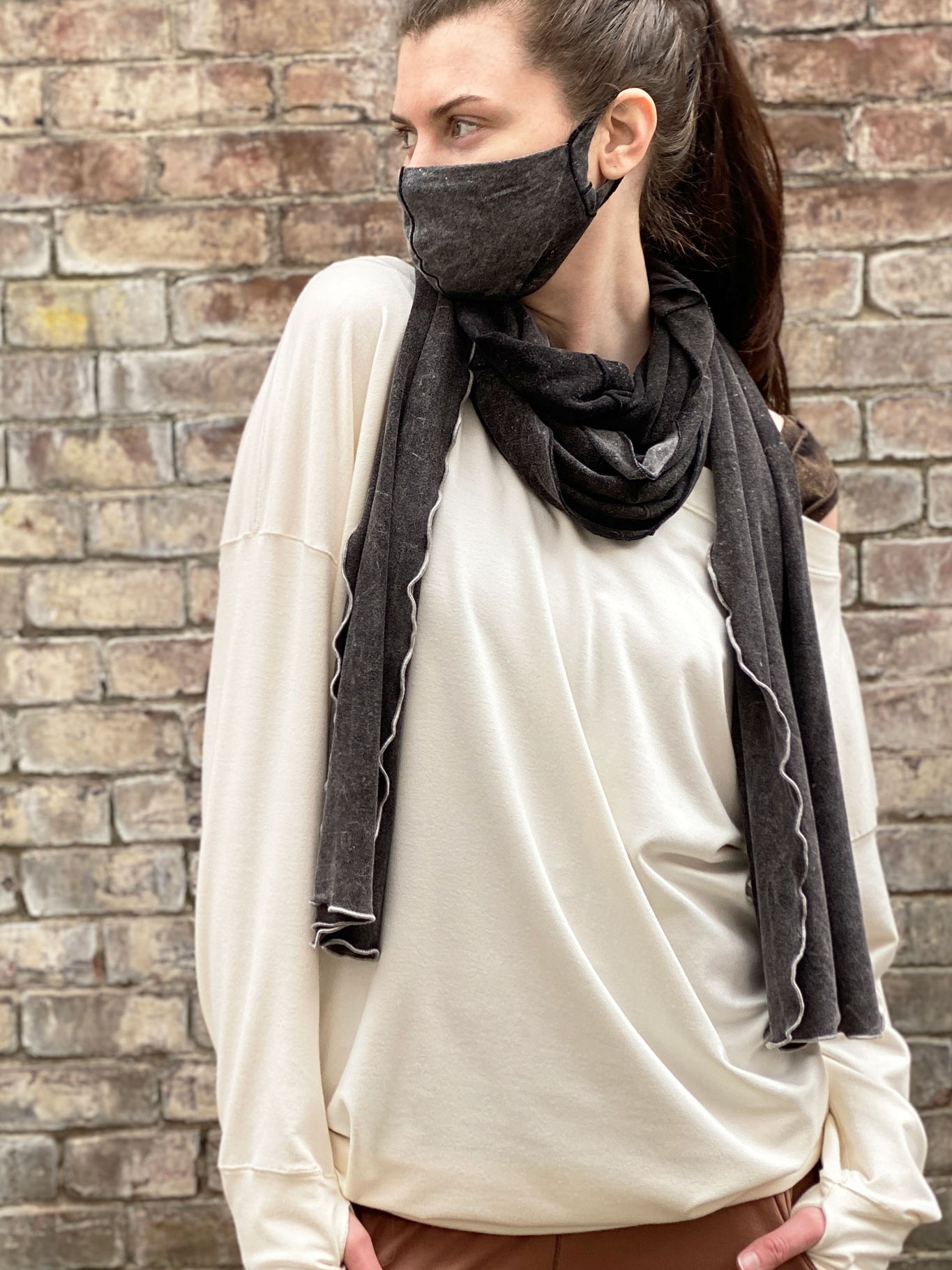 milk terry welder + mineral whisper mask+ lil scarf