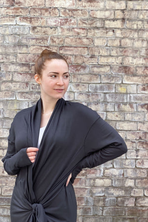 coco blazer in carbon