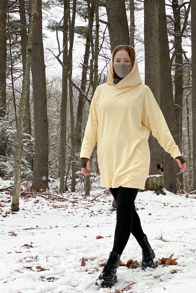 maeve hooded pullover in butter