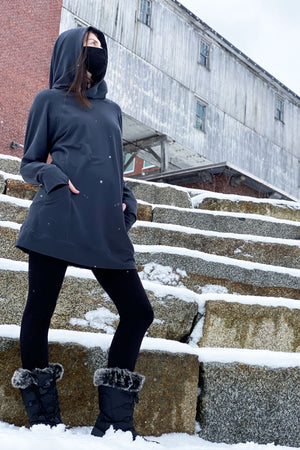 maeve hooded pullover in carbon