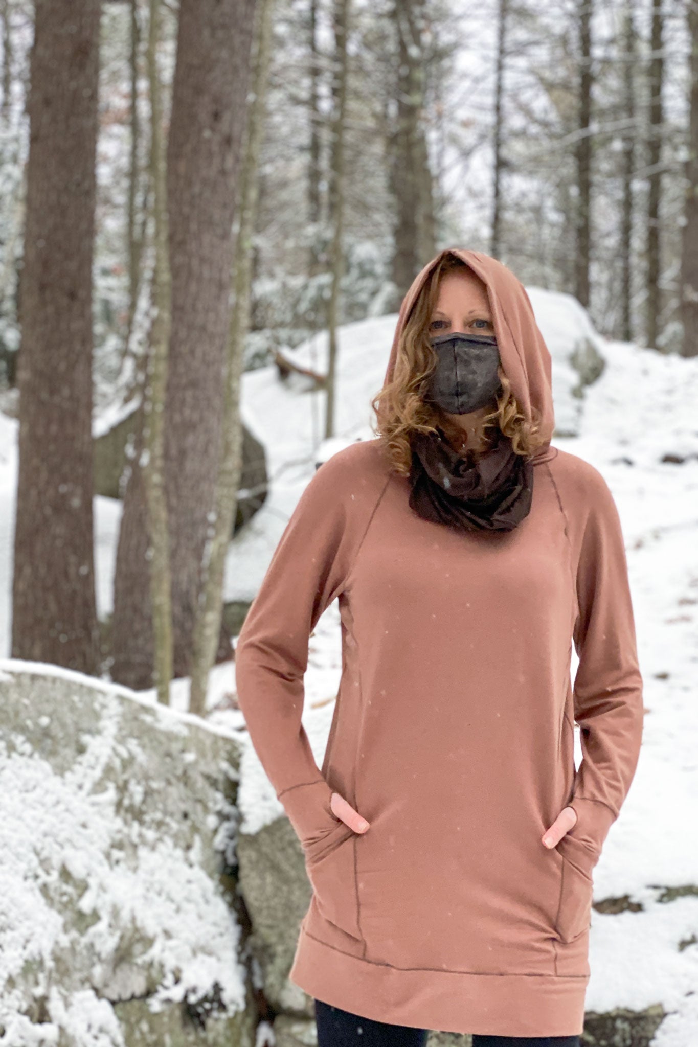 maeve hooded pullover in cedar