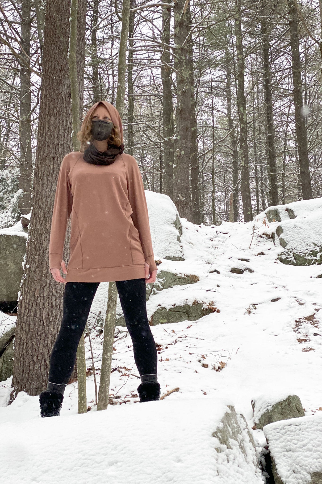 maeve hooded pullover in cedar