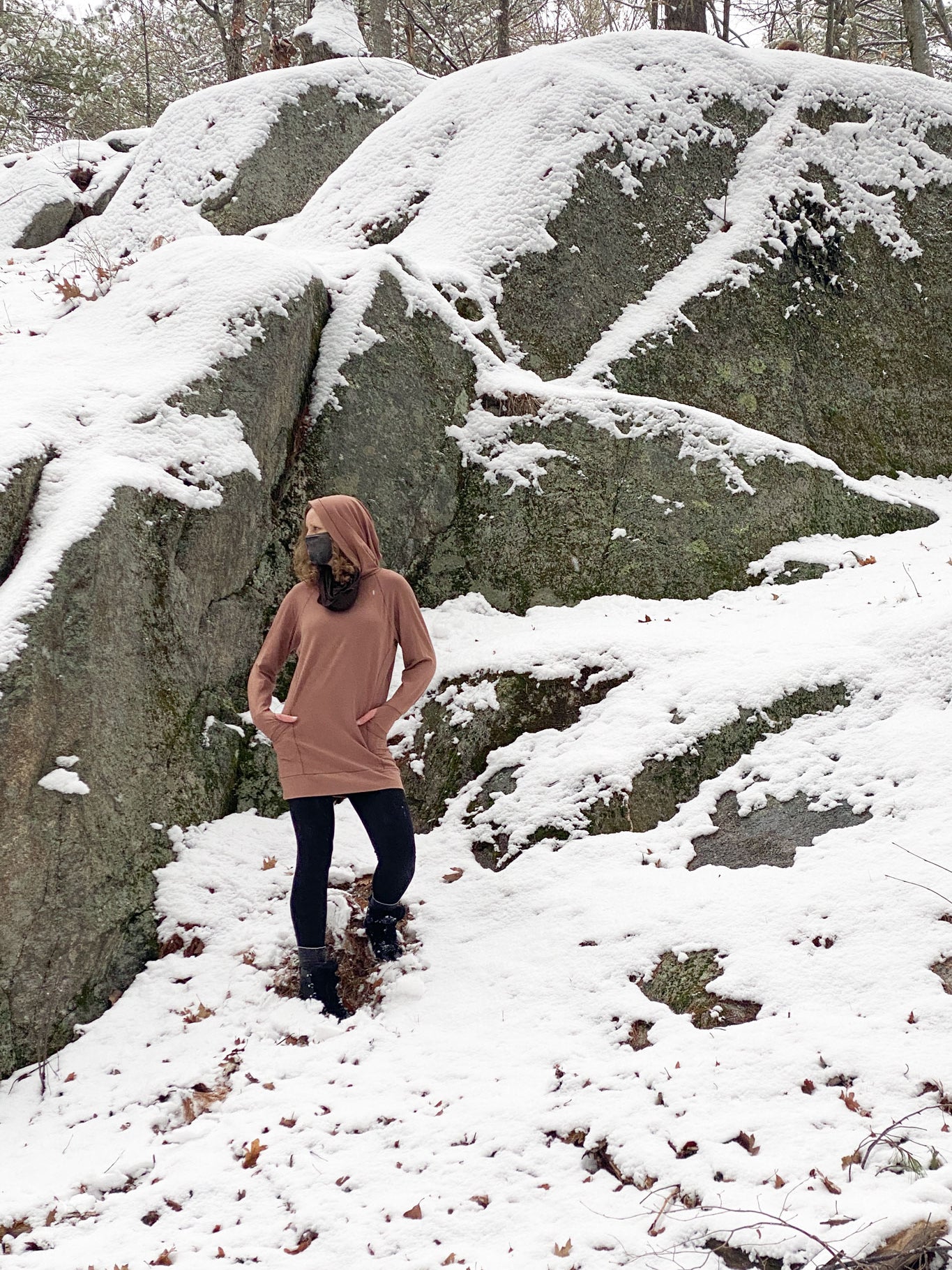 maeve hooded pullover in cedar