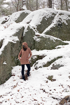 maeve hooded pullover in cedar