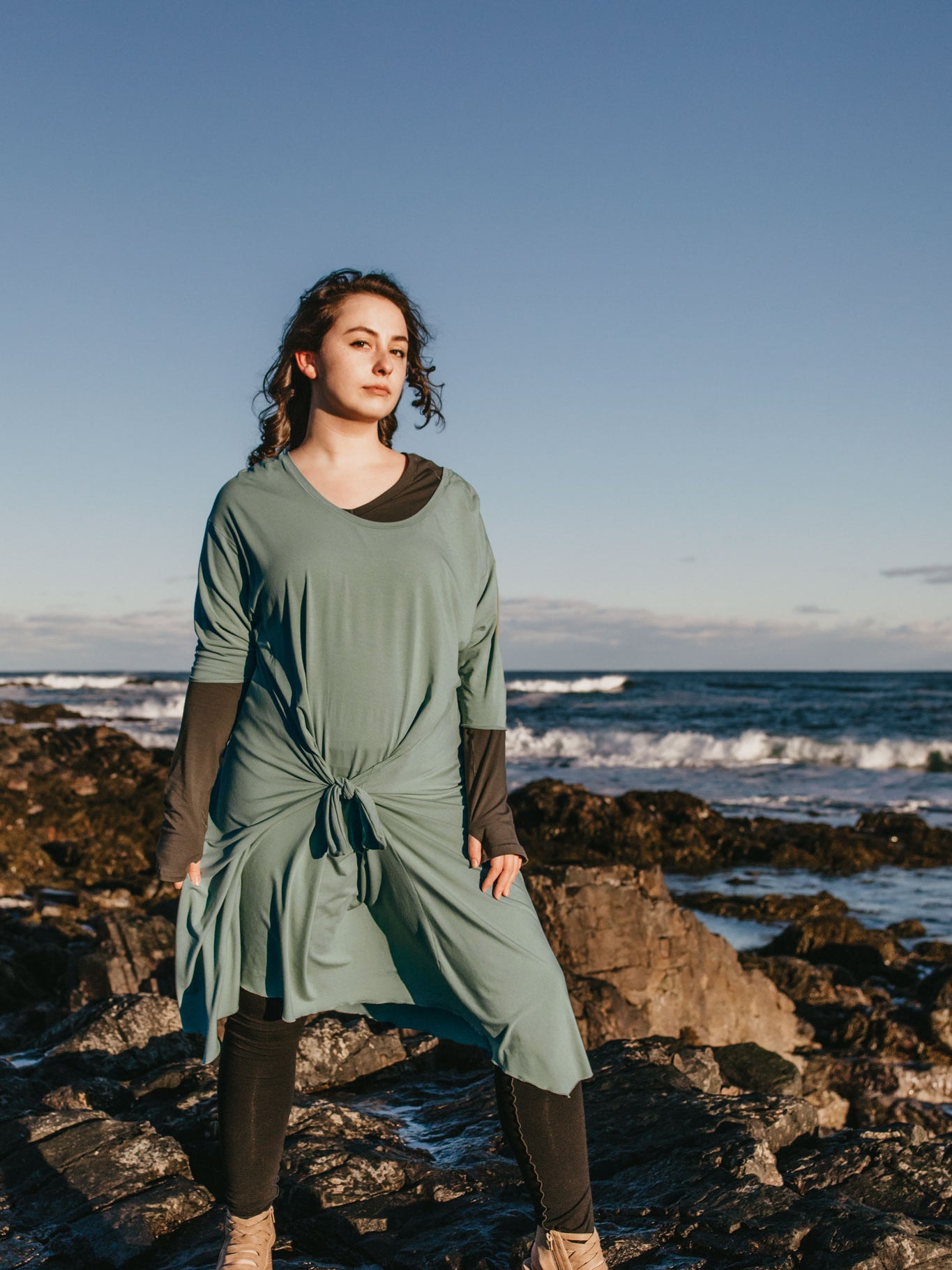 strike a pose in your tissue glass tide dress