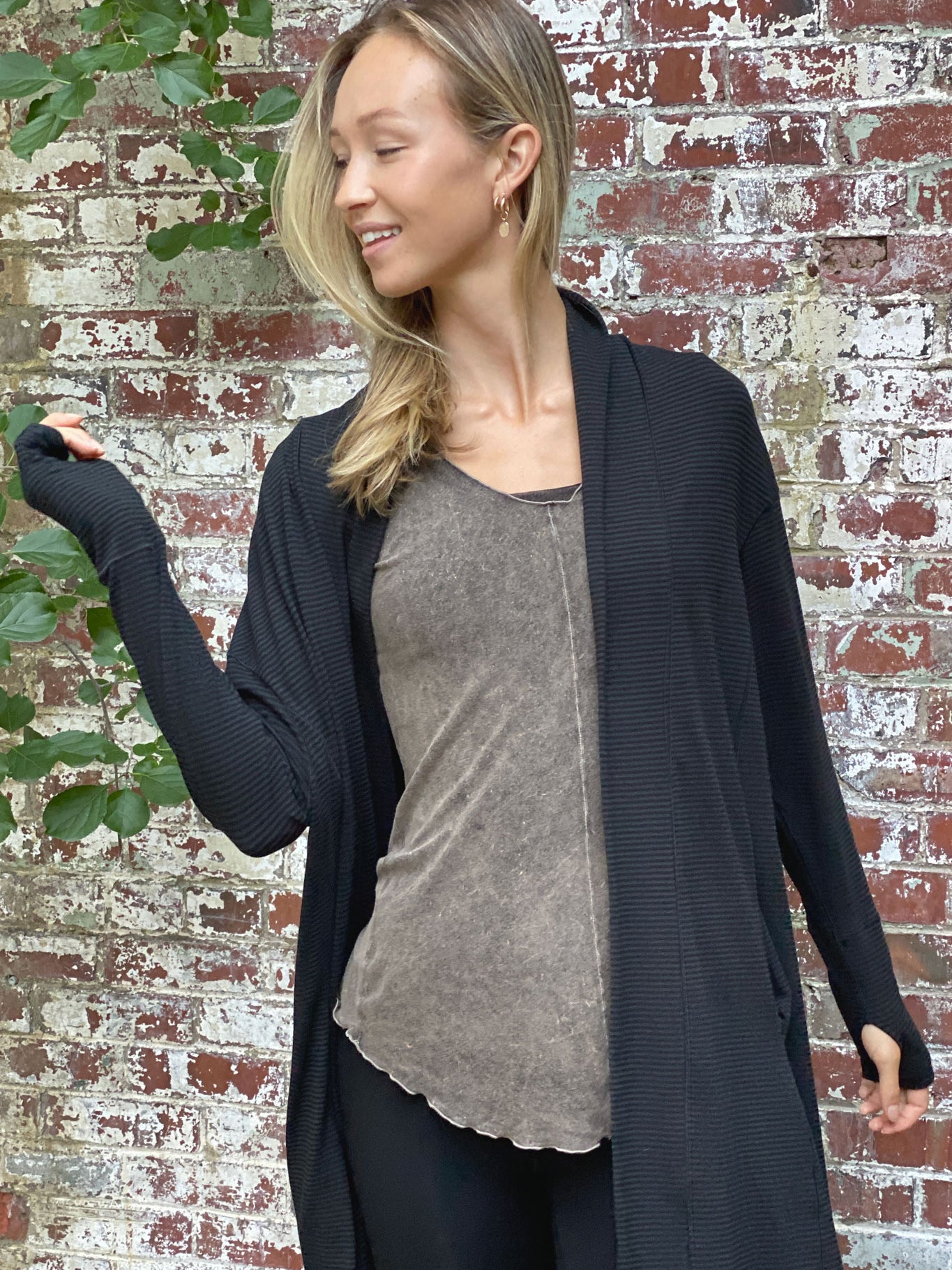 coco blazer in subtle black