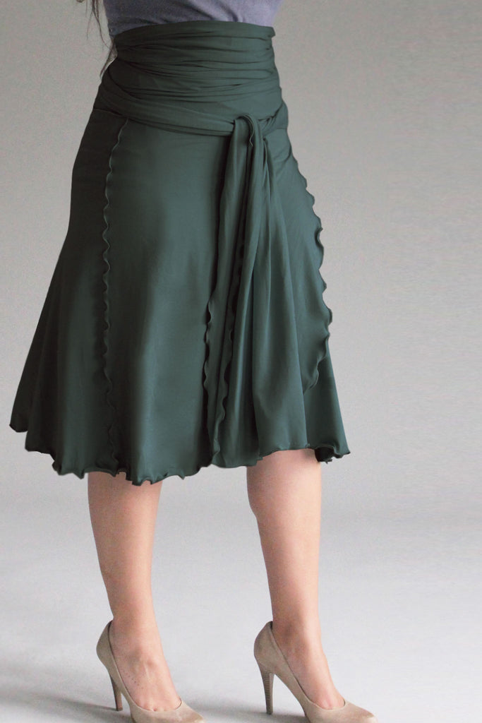 spruce bamboo lady wrap as a skirt