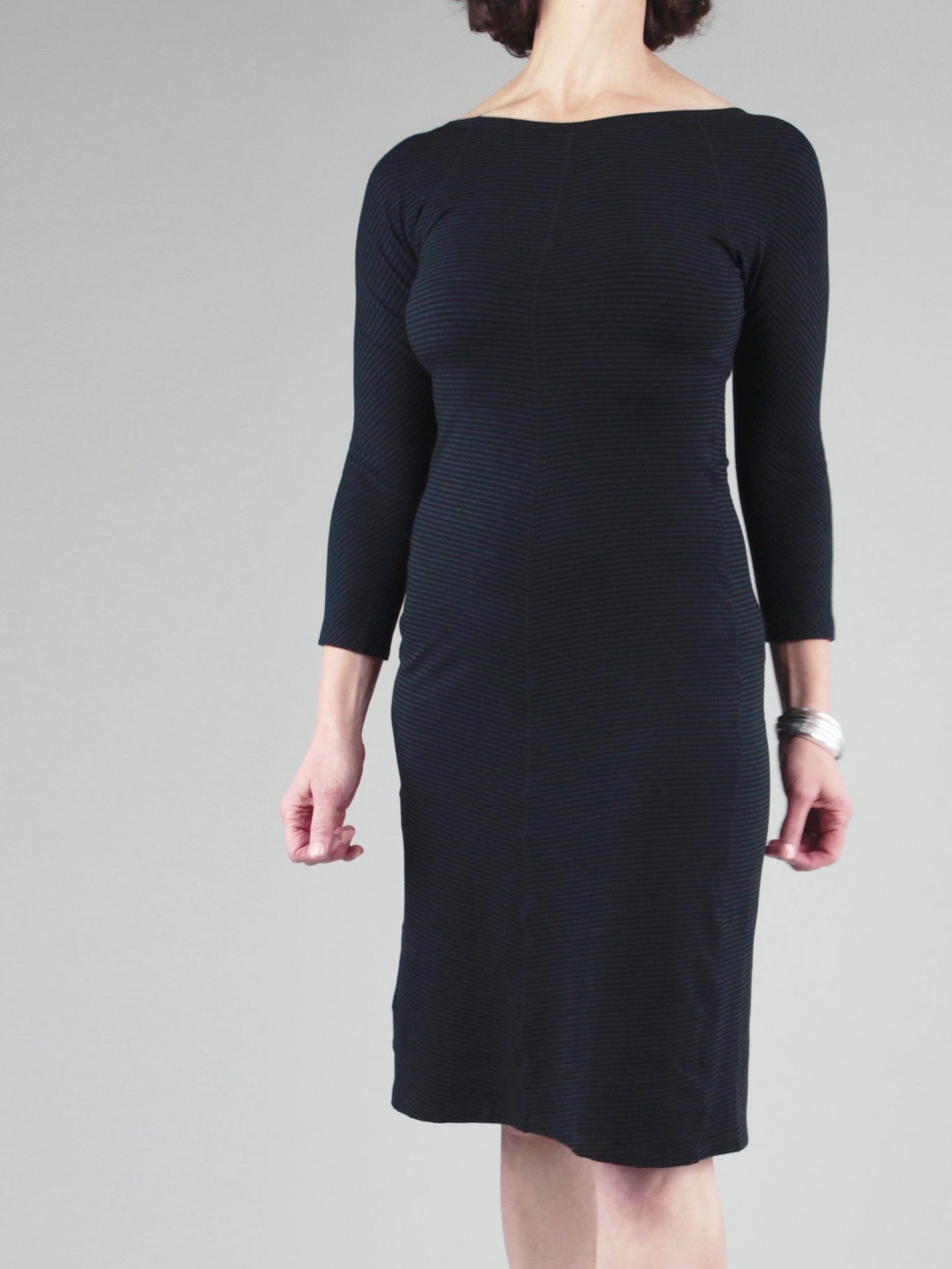 noble dress in subtle black bamboo on a size sun angel