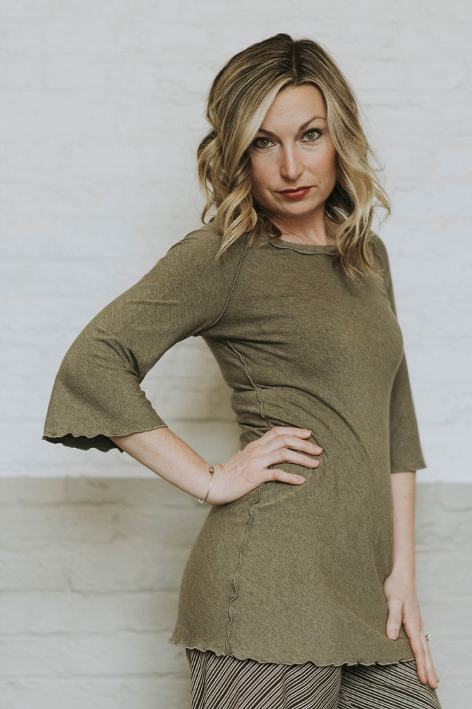 ballet tunic in sand 
