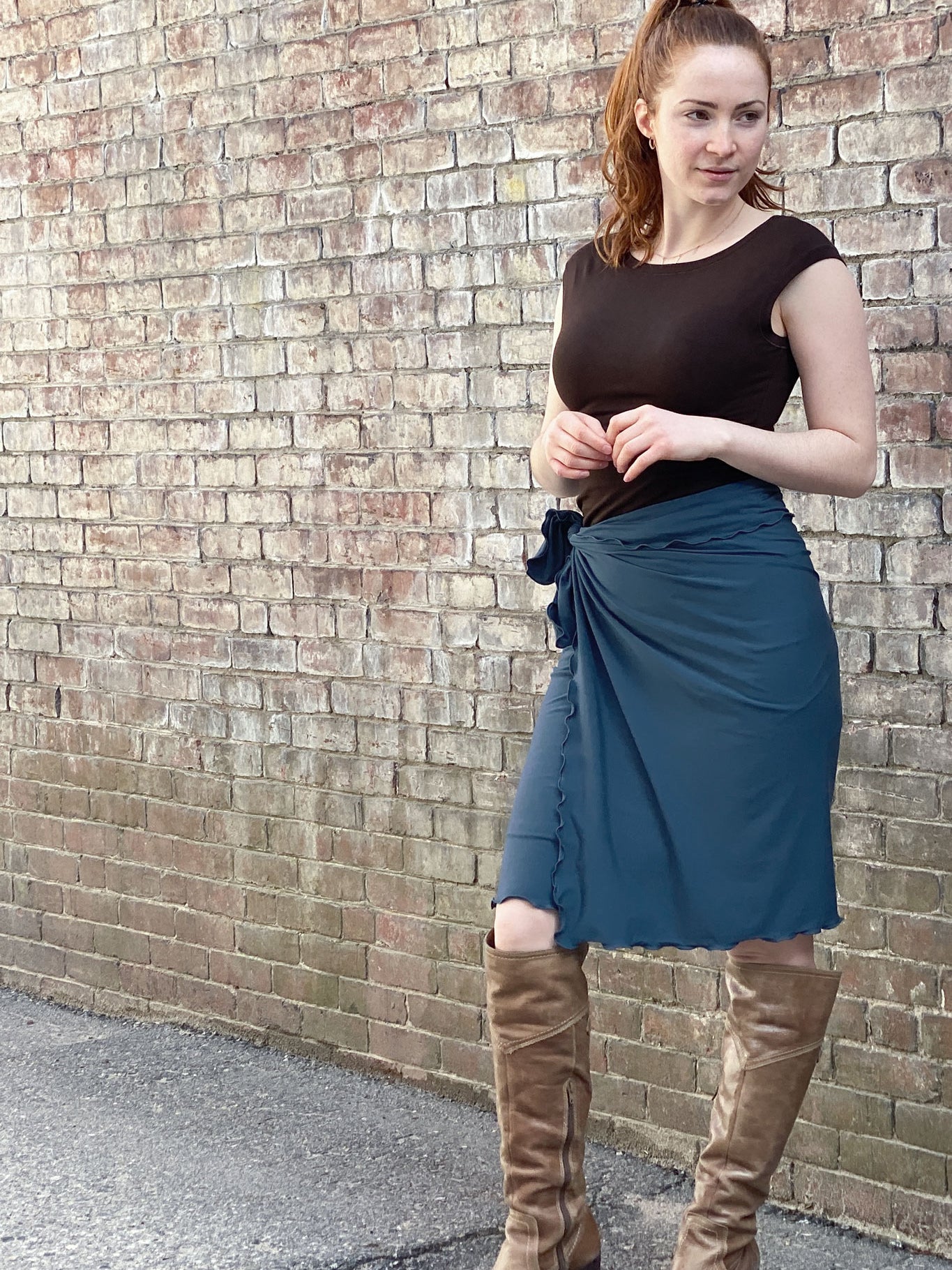 shawl in lake as a wrap skirt