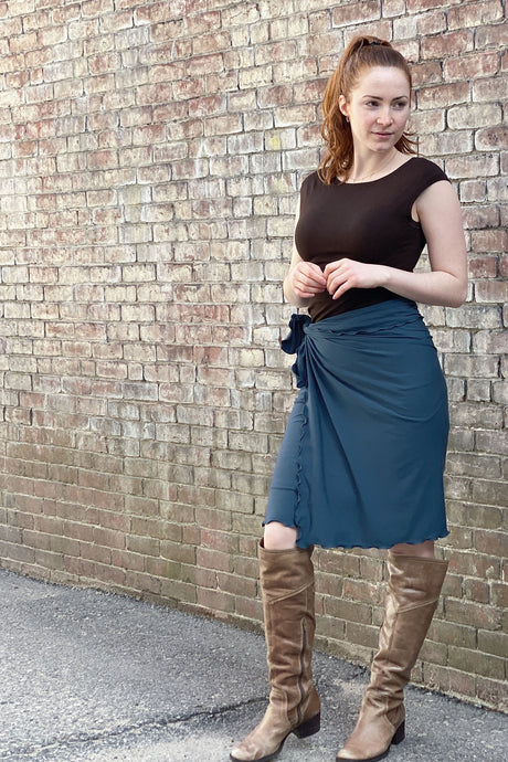 shawl in lake as a wrap skirt