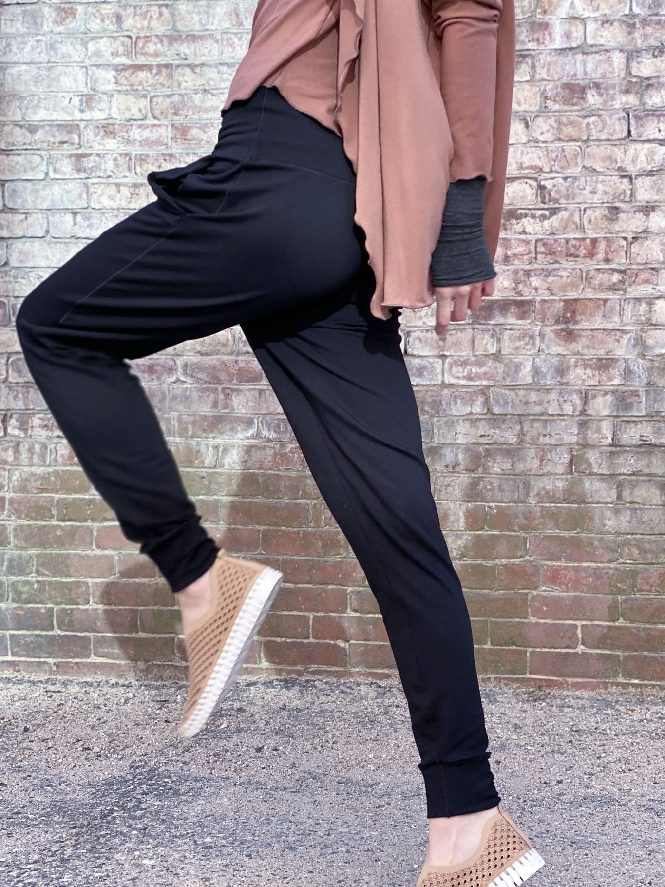 black terry jogger sweatpant