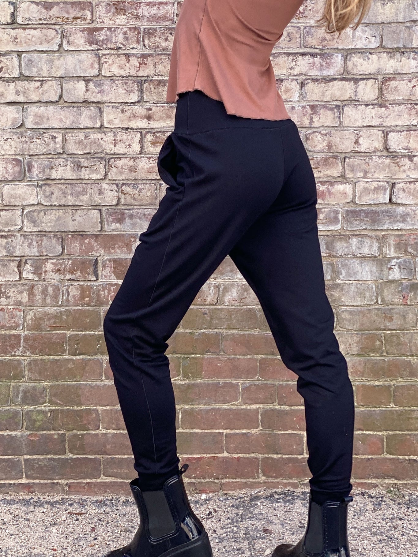 black terry bamboo jogger