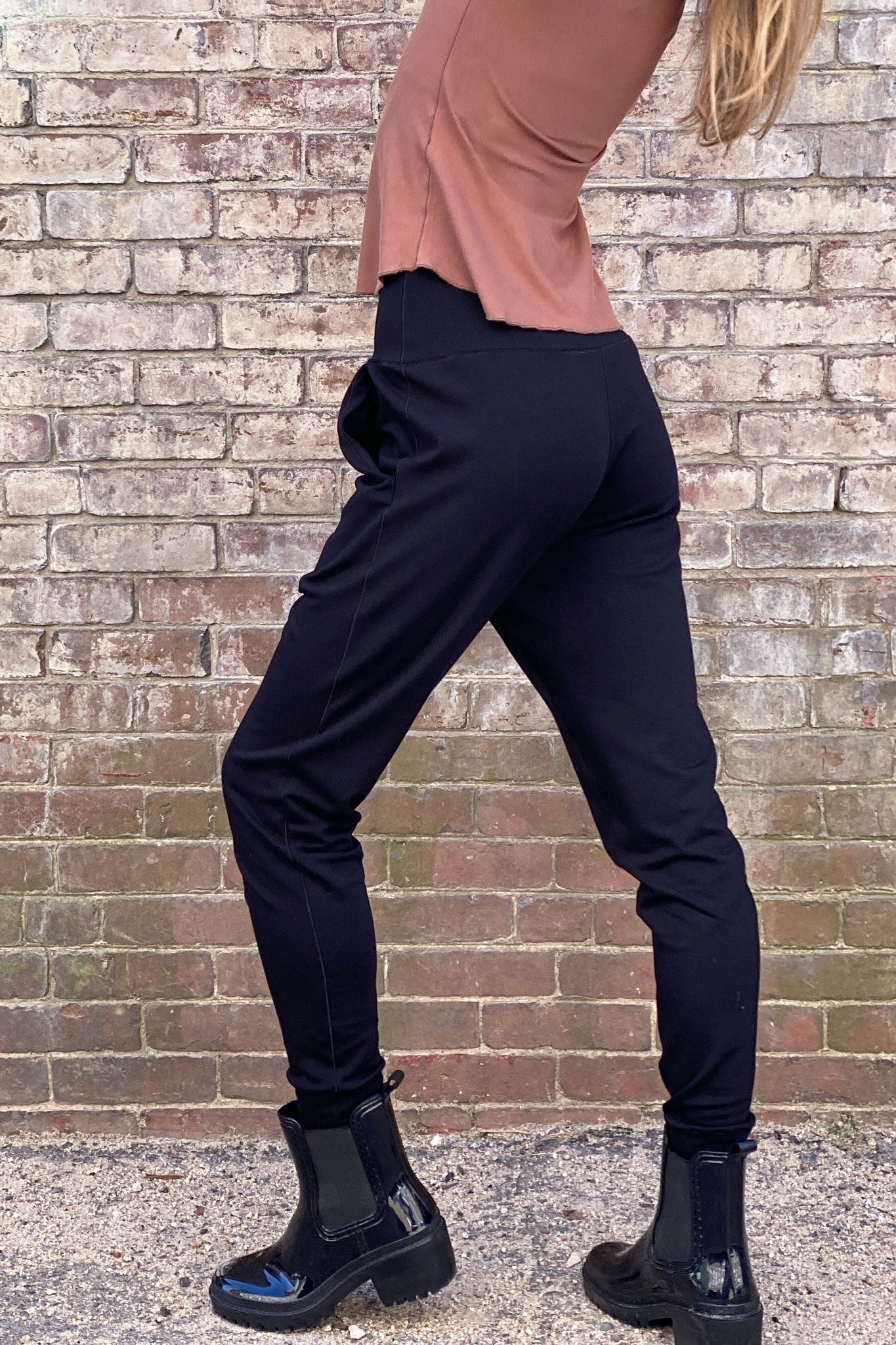 black terry bamboo jogger