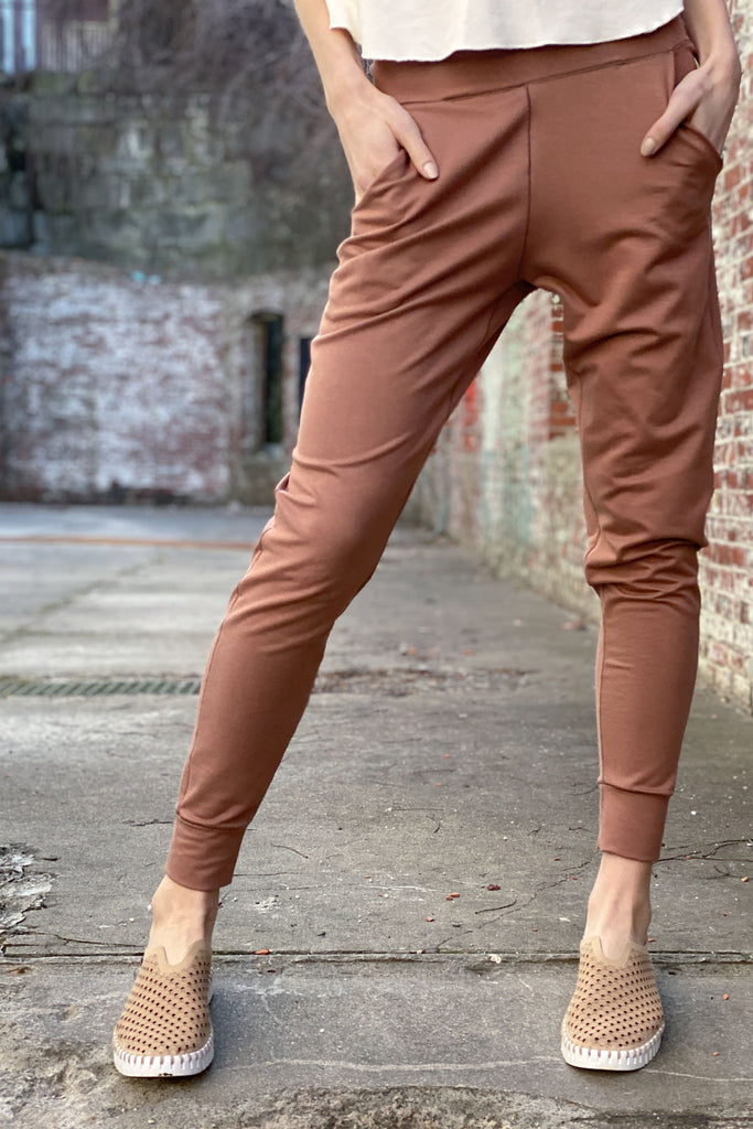 cedar terry bamboo jogger pant by suger