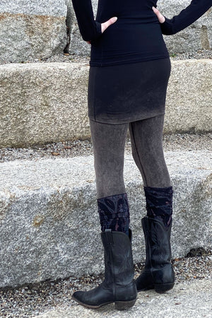 mineral climber with hand dye stockings + black valor top