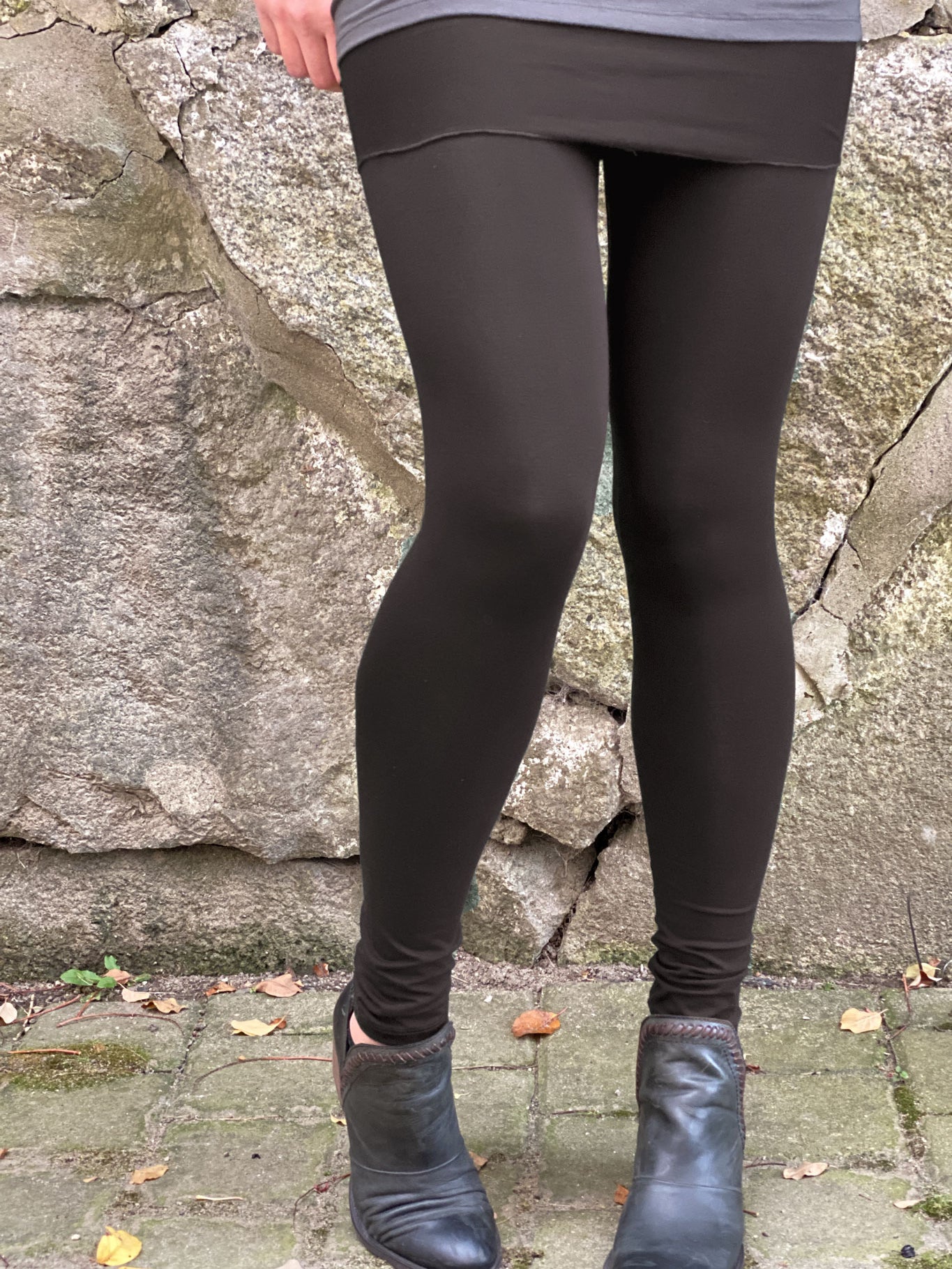 peat climber convertible legging as a fold over skirt