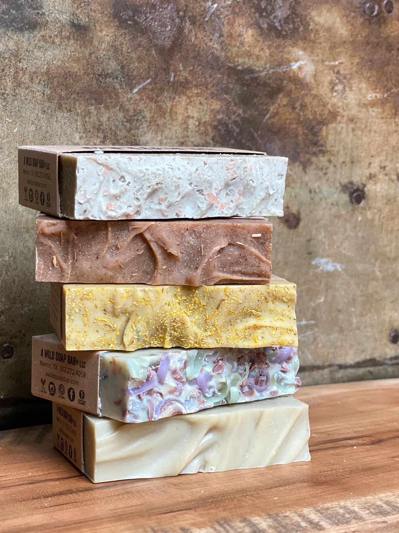 five bars of good soaps 