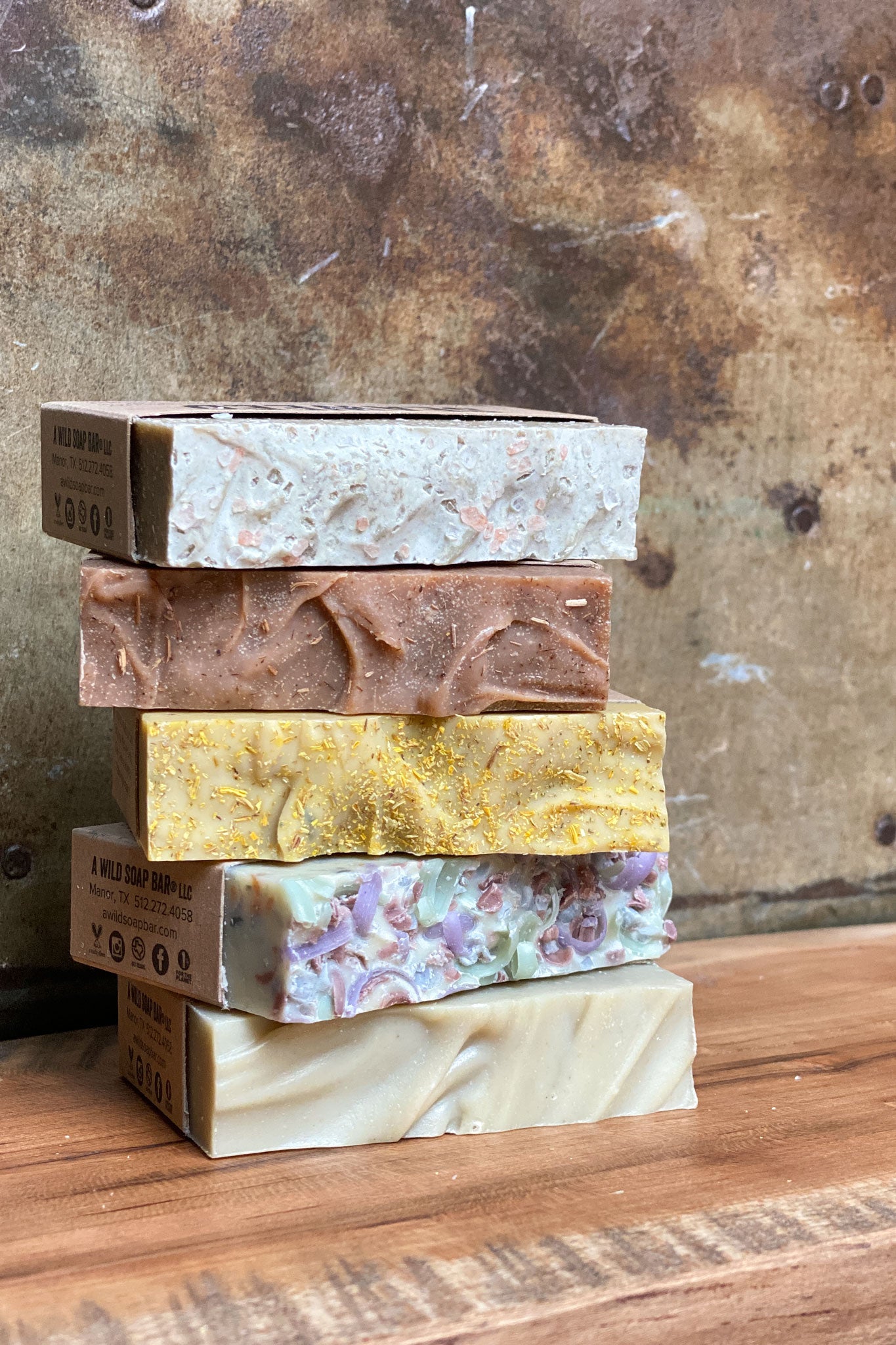 five bars of good soaps 