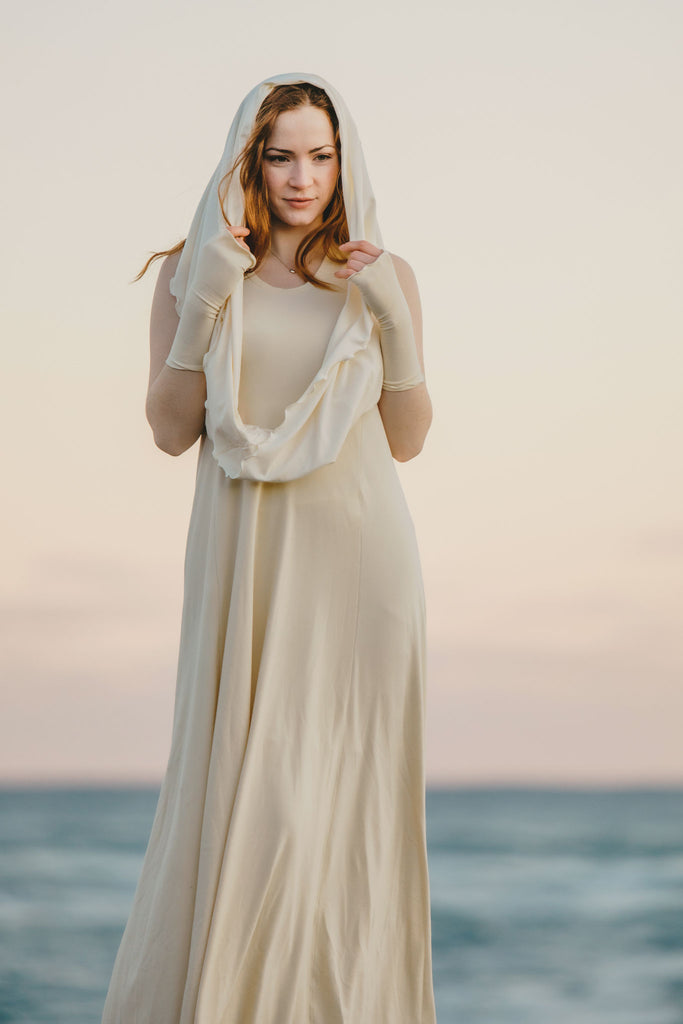 milk loop + milk aria sleeves + milk glow gown = goddess