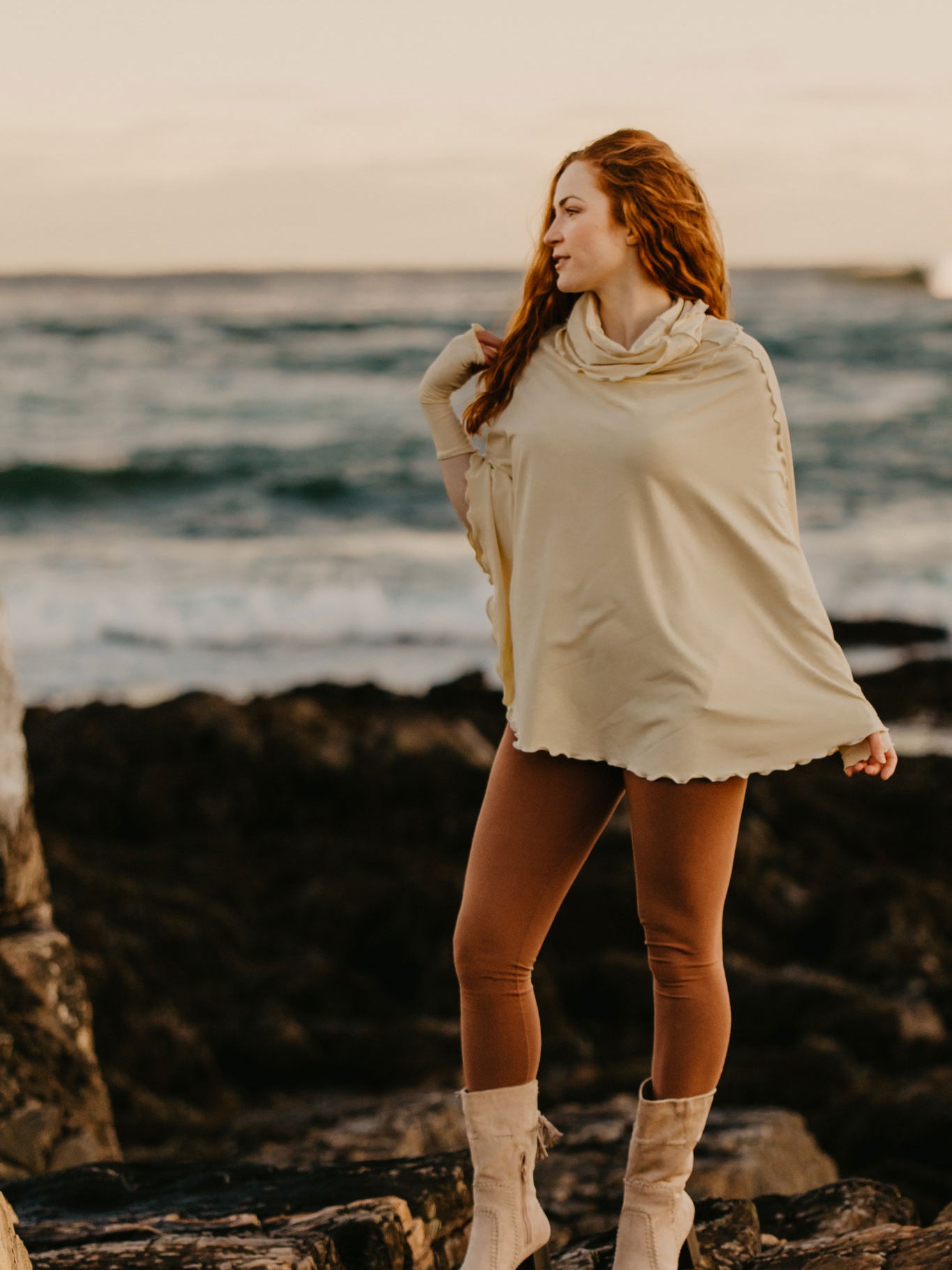 milk lady flirt as a poncho