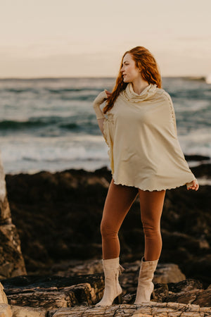 milk lady flirt as a poncho