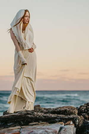 milk loop + milk aria sleeves + milk glow gown = radiant