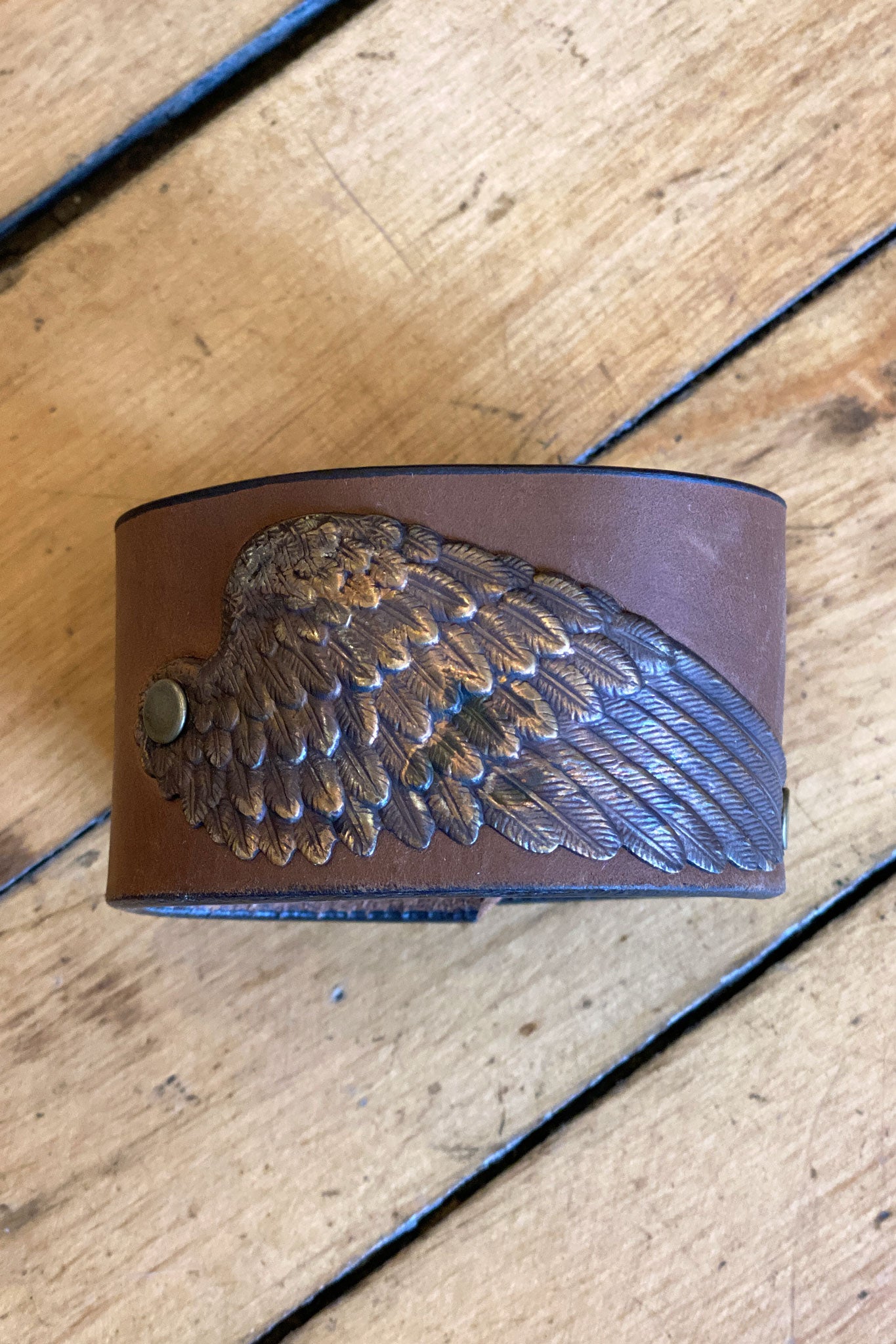 brown angel wing cuff