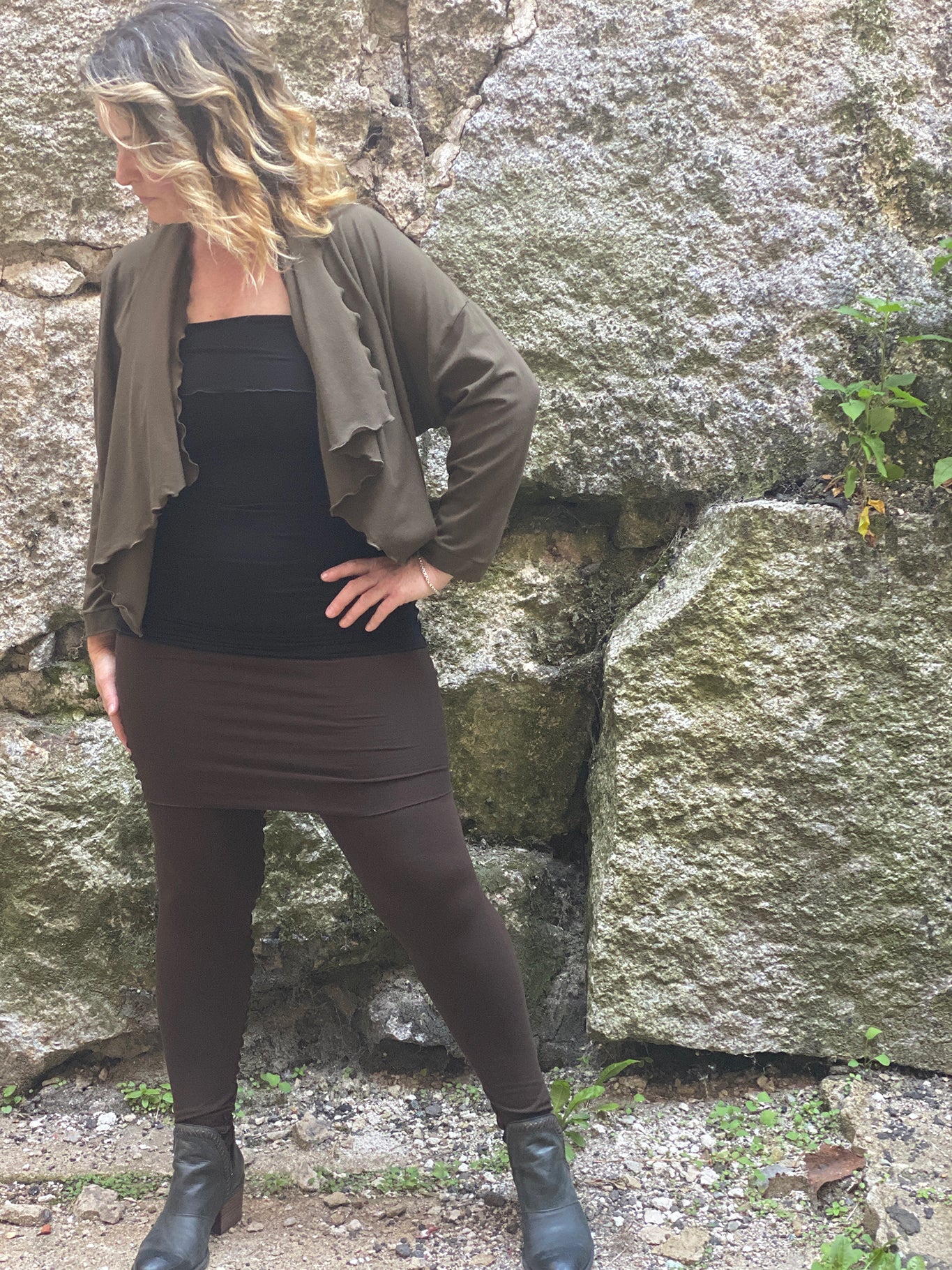 peat playsuit- earth tones