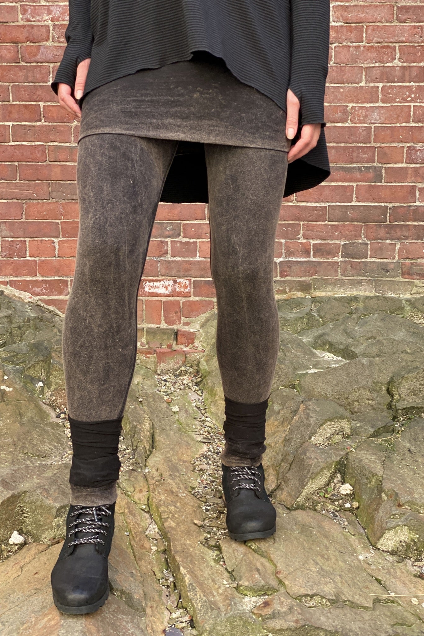 mineral playsuit with our peat stockings