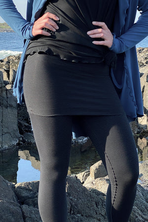 subtle black stripe playsuit