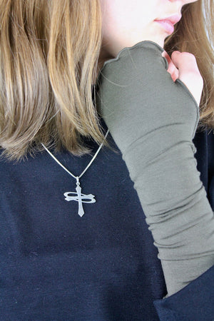 aria sleeves in olive