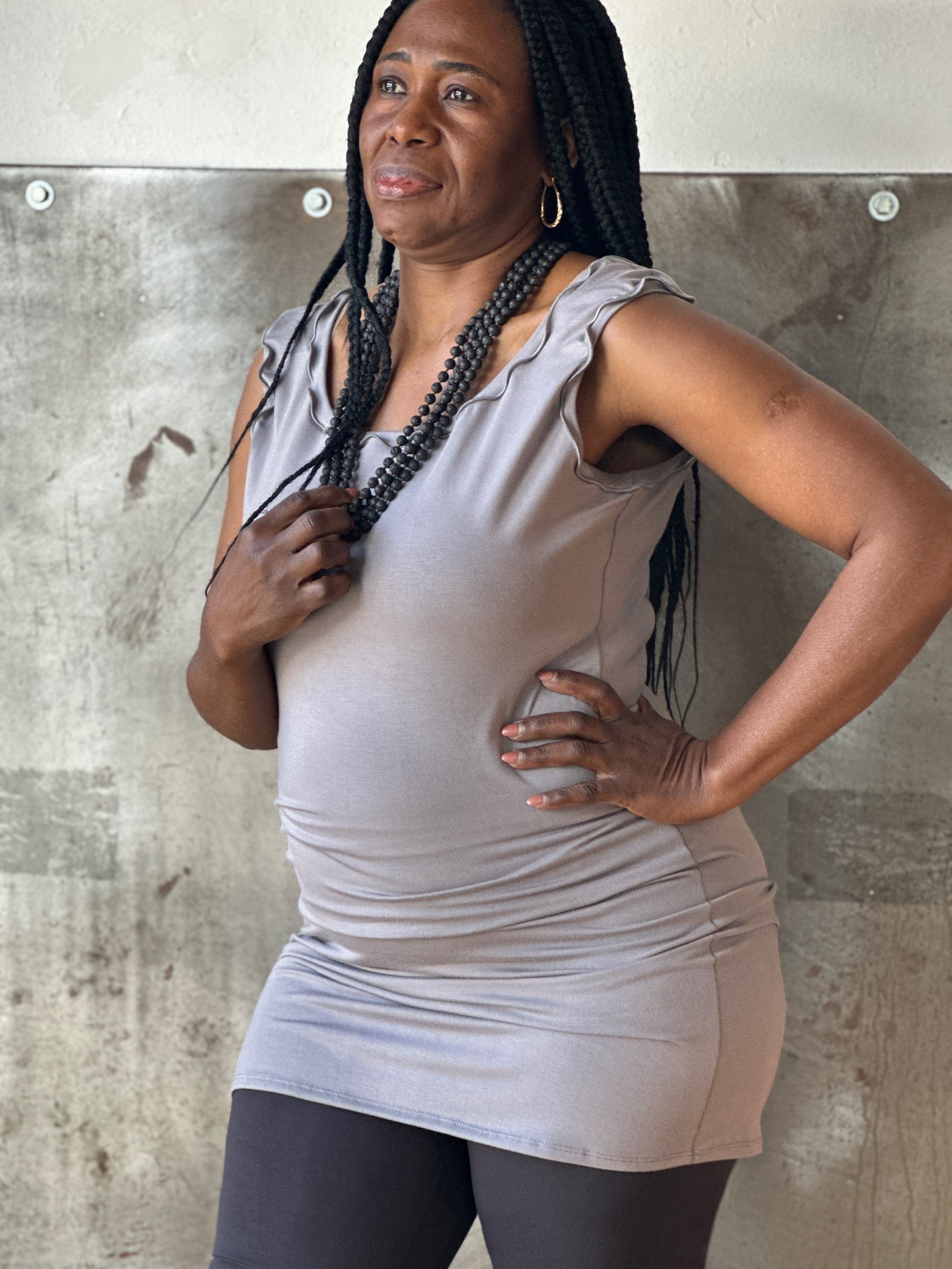 angelrox® wifey tank mini dress in moon