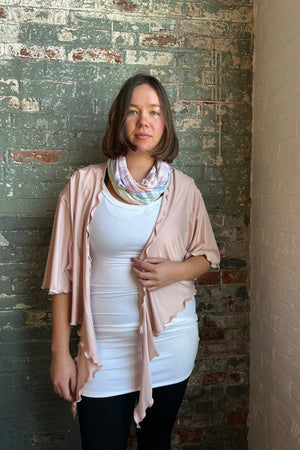 angelrox® wifey tank mini dress in white paired with ballet flutter