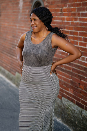 suger® core essential tank in mineral styled with earth stripe lady flirt