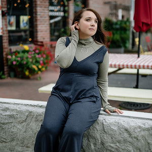 sage scuba hooded tshirt worn under midnight heather farmer