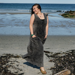 farmer jumpsuit in mineral black stitch