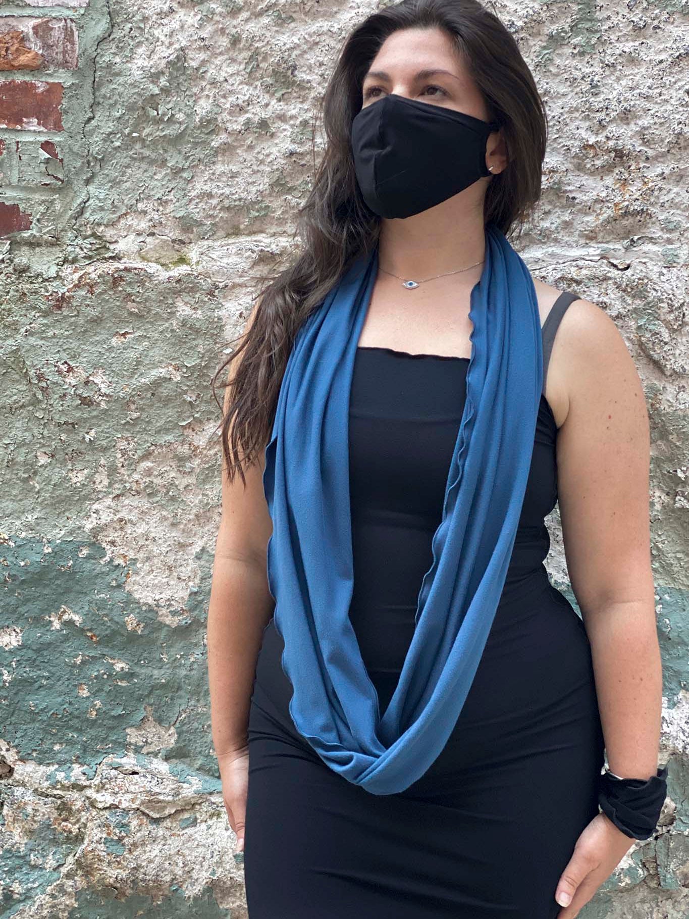 tissue loop infinity scarf in lake