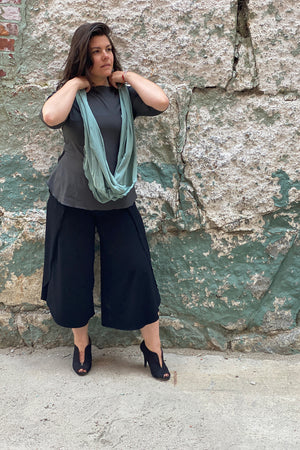 tissue loop infinity scarf in glass