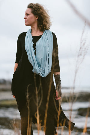 rain tissue loop infinity scarf